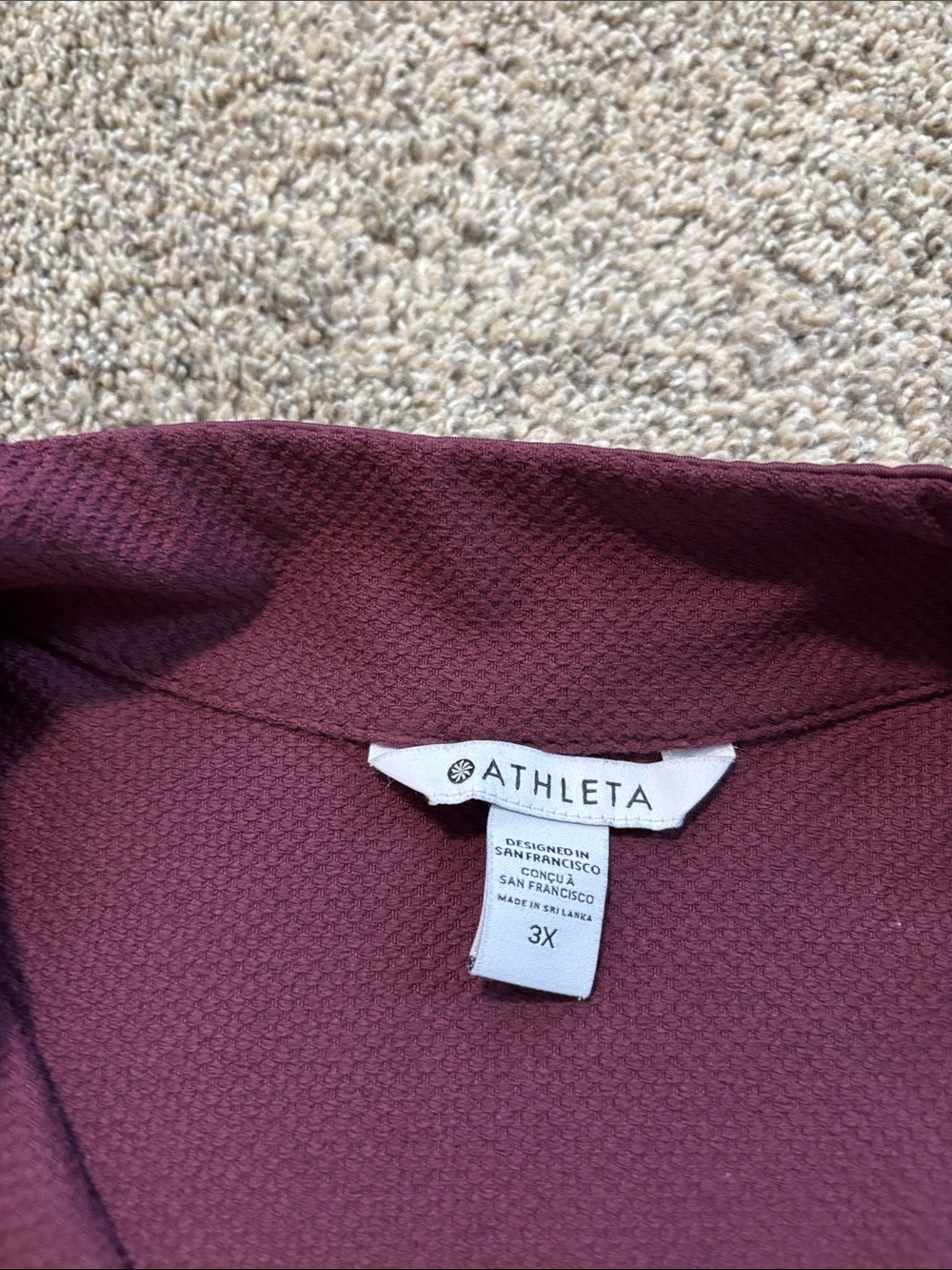 Athleta 1/4 Pullover size 3X - Picture 2 of 5
